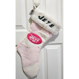 New York Jets NFL Soft Pink Christmas Stocking Officially Licensed Holiday Gift